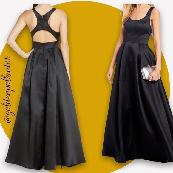 RACERBACK Ball Prom Gown Mikado Special Event Size 11 by Sequin Hearts NWT - Picture 2 of 16